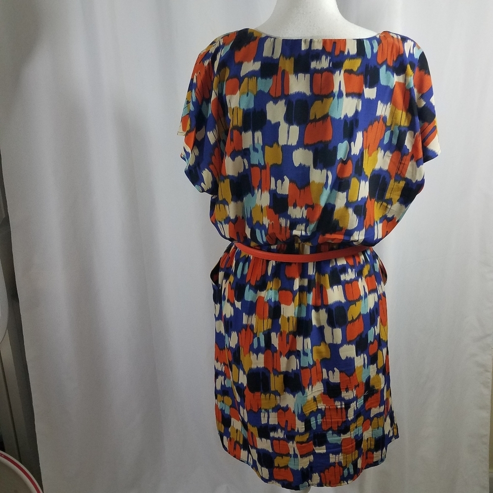 AB Studio Geometric Flutter Dress with Pockets 6 - Picture 12 of 14